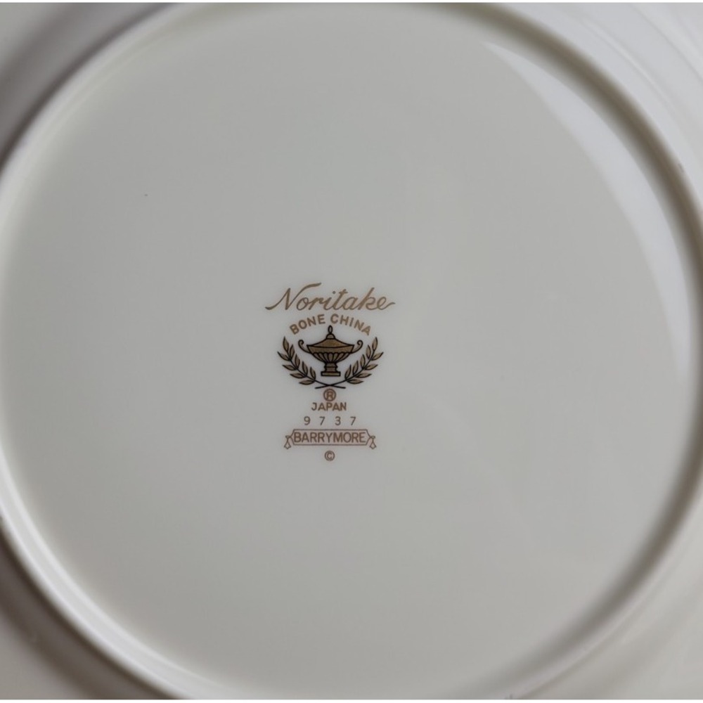 NORITAKE Barrymore #9737 Salad Plates, Set of 6, 8 1/4" Bone China, Japan - Picture 2 of 3